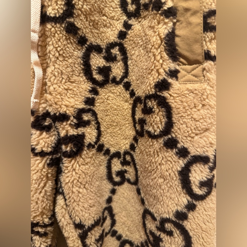 New Authentic Gucci GG Supreme Jumbo Logo Wool Sweatpants Size XXL - Picture 4 of 15